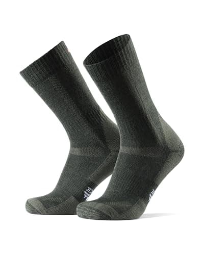 Image of DANISH ENDURANCE Hiking Socks, Breathable Merino Wool Walking Socks, for Men & Women, Unisex, Forest Green, 9-12