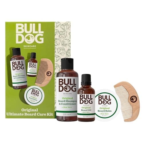 Image of Bulldog Skincare - GiftSet for Men - Mens Grooming giftset - Original Ultimate Beard Care Kit - It includes Original Beard Shampoo & Conditioner, Beard Oil, Beard Balm & Beard Comb