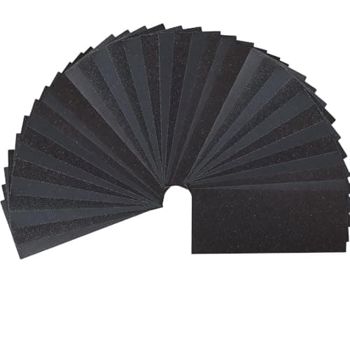 Image of 42PCS Sandpaper 120,150,180,240,320,400,600,800,1000,1200,1500,2000,2500,3000 Grits Wet and Dry Sheets Sand Paper Assorted for Cars Polishing Metals Walls Wood Furniture Sanding 9x3.6 Inch (42)