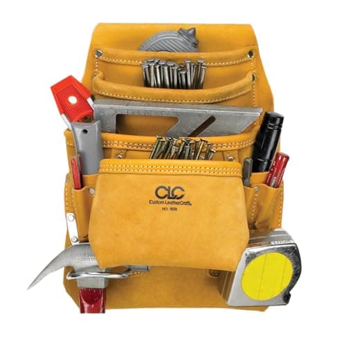 Image of Kuny's API933 AP-i933 Carpenter's Nail & Tool Bag 10 Pocket, Yellow