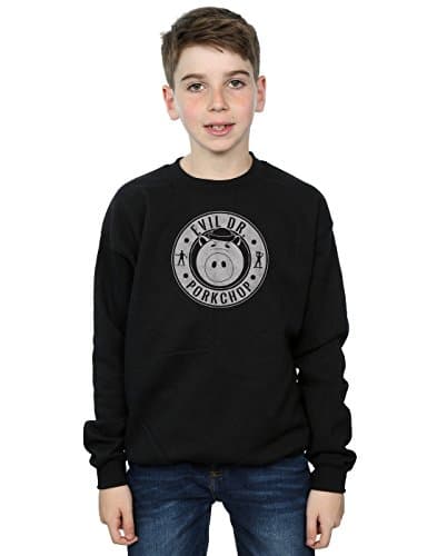 Image of Disney Boys Toy Story Evil Dr Pork Chop Logo Sweatshirt 7-8 Years Black
