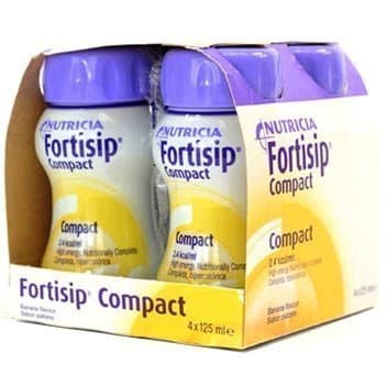 Image of Fortisip Compact 4x125ml (All Flavours) x2 (2 Boxes - 8x125ml) (Banana)