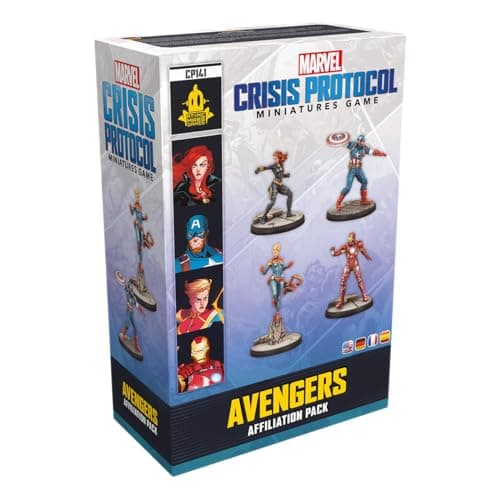Image of ATOMIC MASS GAMES | Marvel Crisis Protocol: Avengers Affiliation Pack | Miniatures Board Game | Ages 14+ | 2 Players | 90 Minutes Playing Time