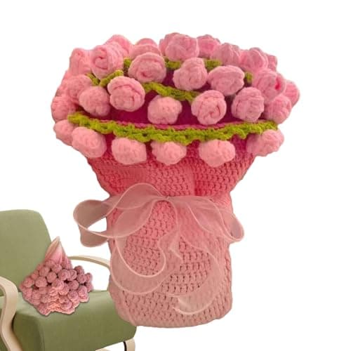 Image of Handmade Crochet Blanket Kit - Complete Craft Set | Yarn, Hooks, Pattern Instructions, and Accessories for Creating Handmade Throws, Afghans, and Home Blankets Step by Step Guidance