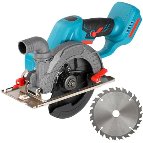 Image of Brushless Cordless Circular Saw Compatible with Makita 18V Batteries,6900 RPM,150mm Hand Saw for Wood, Metal & Plastic – 0-45° Bevel Cut, 20mm Arbor