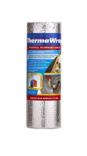 Image of ThermaWrap 600mm x 7.5m x 3.7mm Insulating Wrap Easy Install Bubble Foil Insulation Ideal for Attics, Lofts, Floors, Sheds, Caravans, Boats, Greenhouses, Pet Homes and Garages- High Quality Aluminium Foil Reflective Layers for Maximum Heat Retention and Energy Saving