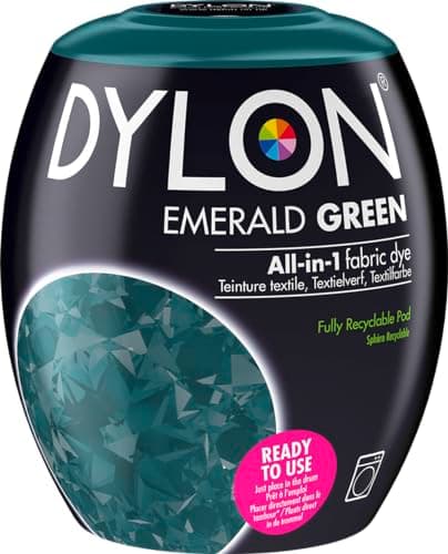 Image of DYLON Washing Machine Fabric Dye Pod for Clothes & Soft Furnishings, 350g – Emerald Green
