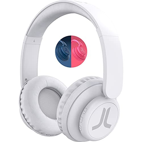 Image of WESC Wireless Headphones, On-Ear Earphones with 9Hrs Playtime or 11Hrs Talk Time, Bluetooth Headphones with Touch Control, Foldable, Lightweight, Travel Friendly - White