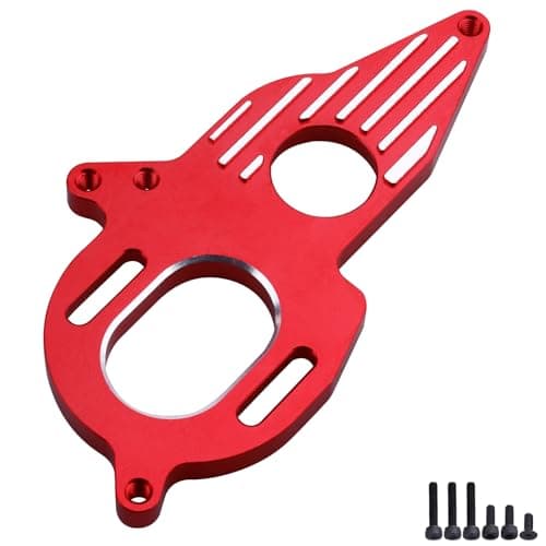 Image of Aluminum Motor Mount for Arrma Granite Mega Typhon / Big Rock / Senton 3S Outcast / Kraton 4S Models RC Car Monster Truck Buggy Replacement (Red)