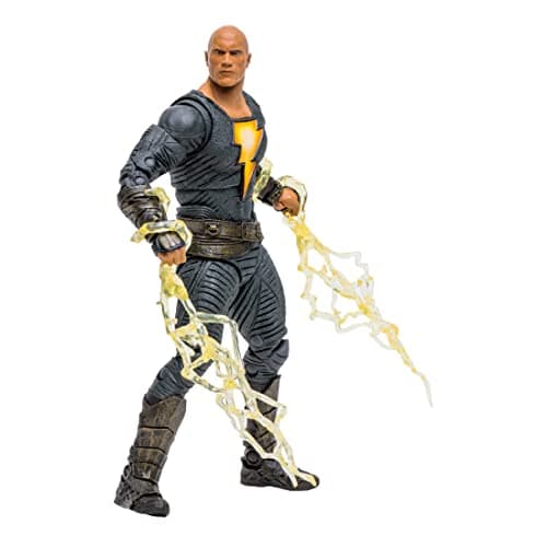 Image of McFarlane Toys, 7-Inch DC Black Adam (Hero Costume) Action Figure with 22 Moving Parts, Collectible DC Black Adam Movie Figure with Stand Base Unique Collectible Character Card – Ages 12+