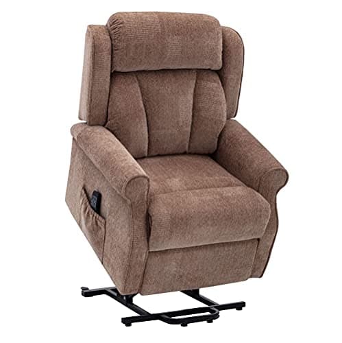Image of Elite Care Alabama dual motor rise and recliner fabric lift chair - Choice of Colours (Brown)