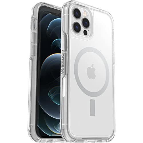Image of OtterBox Symmetry Clear Series+ Case with MagSafe for iPhone 12 & iPhone 12 Pro (Only) - Non-Retail Packaging - Clear