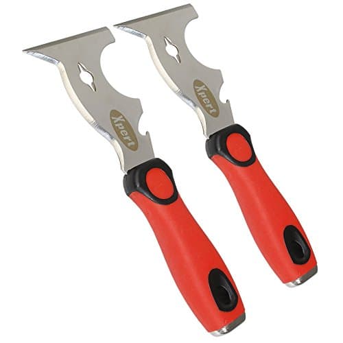 Image of Xpert-60 2 x Multi Knife Bead Glass Removal UPVC Window Deglazing Tool Chisel Scraper Blade