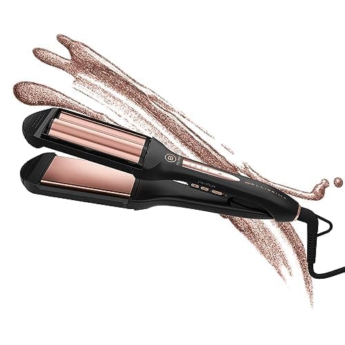Image of Bellissima My Pro 2-in-1 Straight and Waves Hair Styler B29 100, Double Profile, Sleek Straight Hair or Beachy Waves, Ceramic Technology, 4 Variable Temperatures From 150 °C to 210 °C, UK Plug