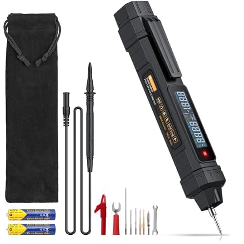Image of Neoteck 3-in-1 Multimeter Pen with AC/DC Voltage Tester, Resistance, Capacitance, Continuity, Diode, Phase Sequence & NCV Detection – 6000 Counts Intelligent Digital Tester