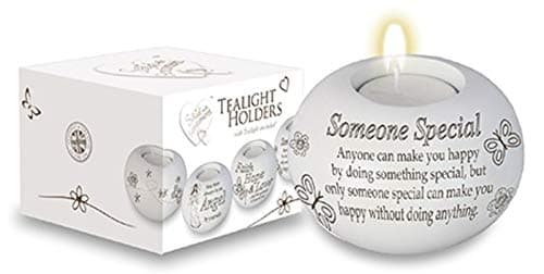 Image of Sentiment Someone Special Tealight Holder Said Gift