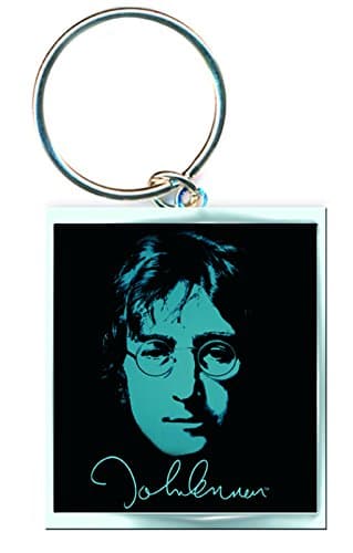 Image of Portachiavi John Lennon Photo (Metallo Nero)