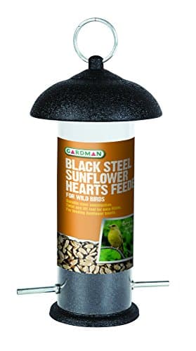 Image of Gardman Black Steel Sunflower Heart Bird Feeder