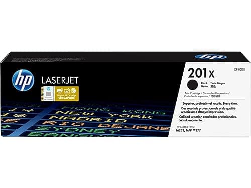 Image of HP 201X CF400X Original Toner Cartridge for Printers, Compatible with LaserJet Pro M252N and M252DW, LaserJet Pro M274N, M277N and M277DW, Black