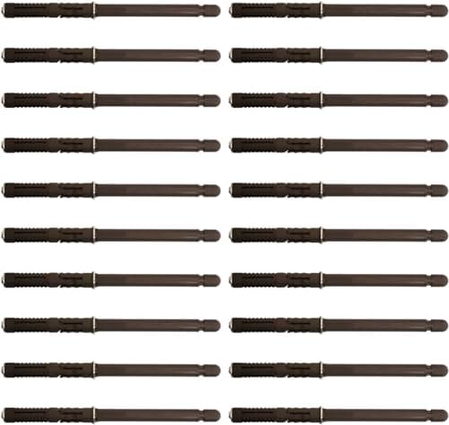 Image of 20Pcs Heavy Duty Concealed Shelf Bracket Invisible Hidden Masonry Blind Wall DIY Support Kit (12 X 120MM)