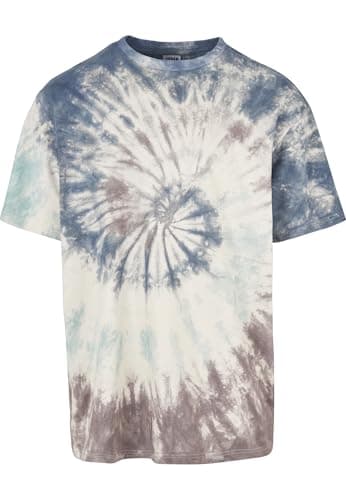 Image of Urban Classics Men's Oversize Tie Dye Tee T-Shirt, Old White, 5XL
