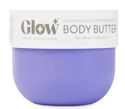 Image of Glow Body Butter 200ml (Pink Lychee & Crystal, Cherry Bomb & Jasmine Blooms or Vanilla Almond & Salted Caramel) (250ml, Glow Golden Vanilla & Warm Sandalwood)