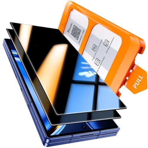 Image of TOCOL 2 Pack for Samsung Galaxy Z Fold 7 Privacy Screen Protector, True 25°Anti Spy, Instant Installation, 9H+ Hardness Tempered Glass, Case Friendly, HD Clear Anti-Scratch Anti-Fingerprint