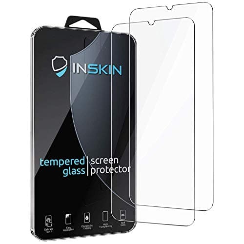 Image of Inskin Case-Friendly Tempered Glass Screen Protector, fits Samsung Galaxy A10 6.2 inch [2019] (DOES NOT fit A10e). 2-Pack.