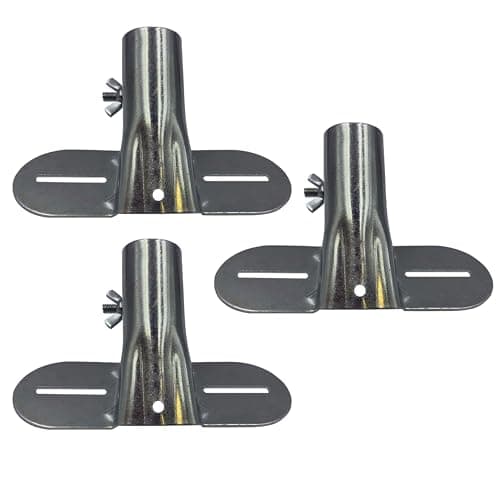 Image of Heavy Duty Metal Broom Brush Handle Bracket with Adjustable Brace Diameter to Support Fixed Push Broom Handles (3)