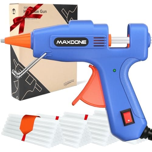 Image of Hot Glue Gun 50W, Mini Glue Gun Fireproof Upgraded Version with 30pcs Glue Sticks 7 mm, Hot Glue Gun Fast Heating for DIY Craft Projects and Home Quick Repairs