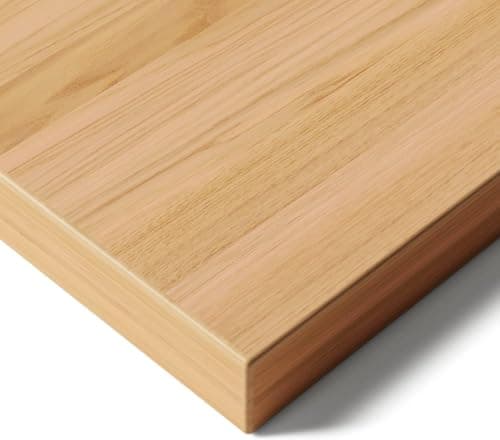 Image of Desktronic Table Top 160 x 80 cm Desk Top - Perfect for Height-Adjustable Desks, Dining Tables and More - Made in Europe - 25 mm Sturdy Table Top Durable (Oak)