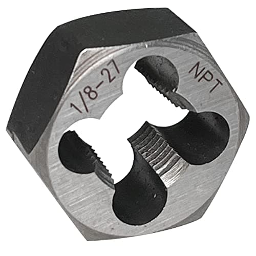 Image of Npt Pipe Die Hex Die Carbon Steel Rethreading Die 1/8-27