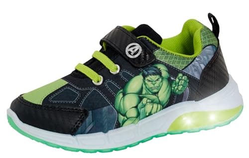 Image of Boys Incredible Hulk Light Up Trainers Green EU 29 / UK 11