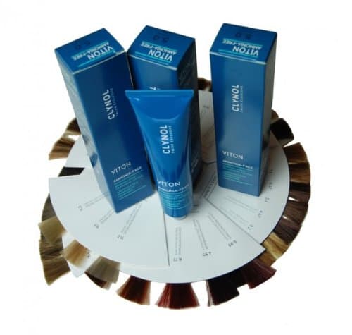 Image of Clynol Viton Permanent Colour Ammonia Free Hair cream dye without ammonia 60ml - 07.0 Medium Blonde