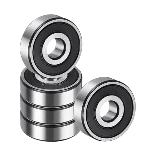 Image of sourcing map 5 Pack 627 2RS Deep Groove Ball Bearings, 7x22x7mm Chrome Steel Double Rubber Seal Bearing for Electric Motor, Home Appliances, Garden Machinery, (ABEC5)