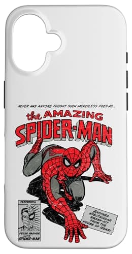 Image of Marvel Spider-Man Retro Comic Case for iPhone 16