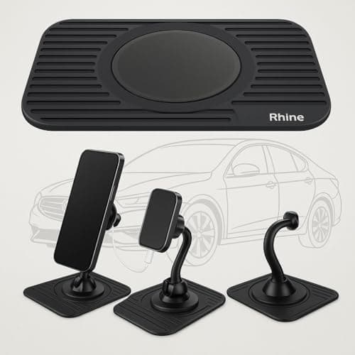 Image of Car Sat Nav Tomtom Garmin Mobile GPS Rubber Dash Board Non Stick Mount Holder Mat Slim Portable Dashboard Ultra Thin Sat Nav/Gps Friction Mount Mat For TomTom, Garmin Navman Mio