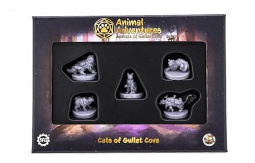 Image of Steamforged Games Animal Adventures: Secrets of Gullet Cove - Cats Roleplaying Miniatures 5E Compatible