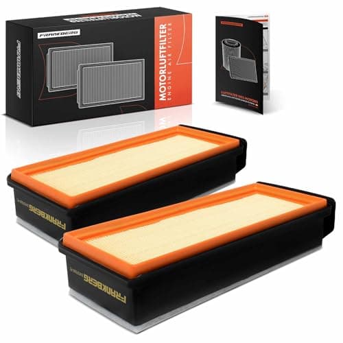 Image of Frankberg 2x Engine Air Filter Diesel Compatible with 3 Series F30 F80 3.0L 2012-2018 3 Series Touring F31 3.0L 2012-2019 5 Series F10 3.0L 2010-2016 Replace# 13718518111