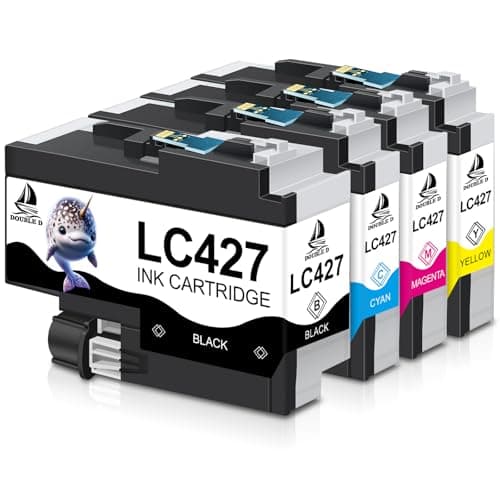 Image of DOUBLE D LC427 Ink Cartridges Compatible for Brother LC427 Ink LC427XL for Brother MFC-J5955DW MFC-J6955DW MFC-J6957DW MFC-J6959DW HL-J6010DW MFCJ5955DW MFCJ6955DW MFCJ6957DW MFCJ6959DW HLJ6010DW