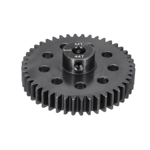 Image of sourcing map Steel M1 Gear Set 44T 5mm Shaft Motor Gears for RC Vehicles Truck Drift Car Part, Black