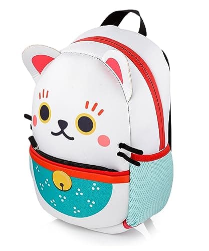 Image of Puckator Maneki Neko Lucky Cat Neoprene Rucksack Backpack, Height 30cm Width 23cm Depth 10cm