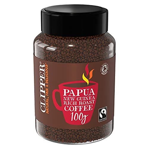 Image of Clipper Organic Papua New Guinea Rich Roast Single Origin Arabica Coffee 100 g (Pack of 2, Total)
