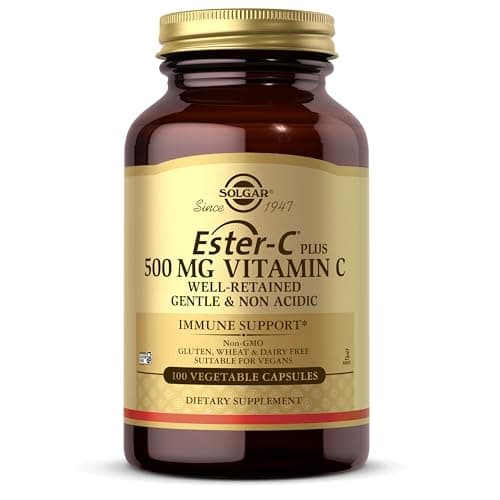 Image of Solgar Ester-C Plus 500mg Vitamin C - Supports Healty Immune System - Highly Absorbable Vitamin C - Antioxidant - 100 Vegetable Capsules