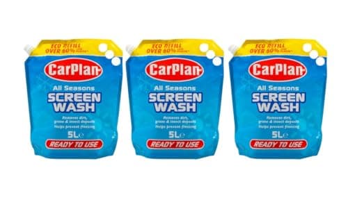Image of CarPlan All Seasons Pre-Mix Car Screenwash - 5L Pouch (x3)