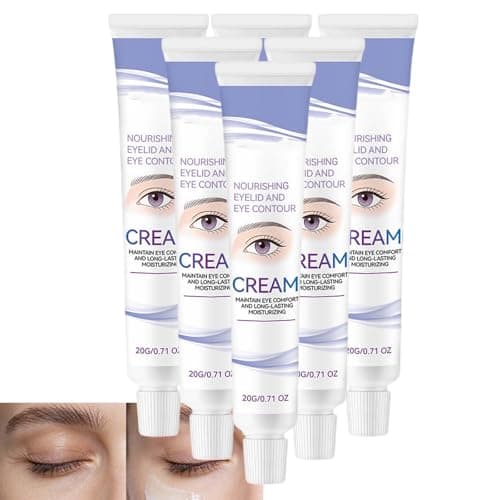 Image of Hydrating Brightening Moisturizing Vitamin C Eye Cream, Brightens Smooths Firmer Looking Eye Area, Firming Lifting Treatment Under Eye Upper Eyelid Cream Reduces Puffiness Appearance (6pcs)