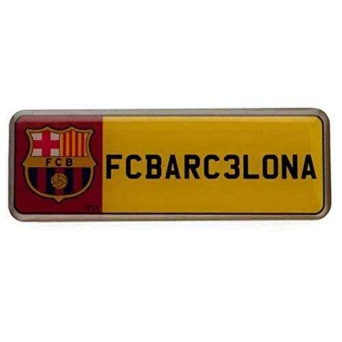 Image of F.C. Barcelona Number Plate Badge