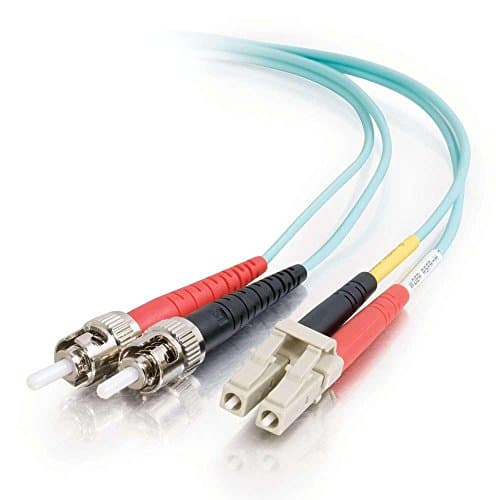 Image of C2G 10m Fibre/Fiber Optic Cable for 10Gb Base-SR and 10GBase-LRM LC/ST 10Gb LSZH Duplex Multimode 50/125 Fibre