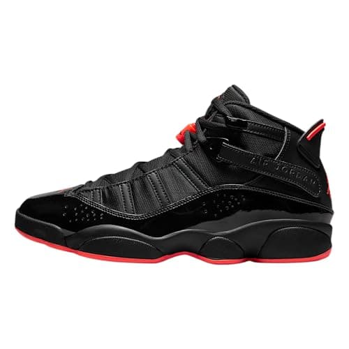 Image of Jordan Air 6 Rings, Black/Black/Infrared 23, 7.5 UK