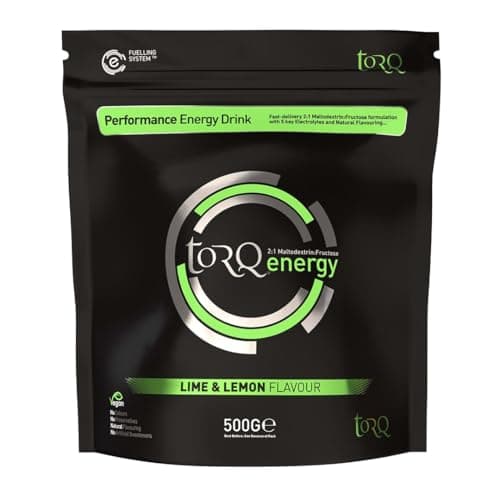 Image of TORQ Flavoured Electrolyte Powder - Natural Lemon & Lime Isotonic Hydration Powder with Electrolytes Drink | Fast Delivery Energy Drink with High Carbohydrates and Sodium | 15 Single Servings